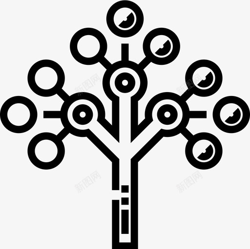 系统发育学生物工程8线性图标svg_新图网 https://ixintu.com 发育 生物工程 系统 线性
