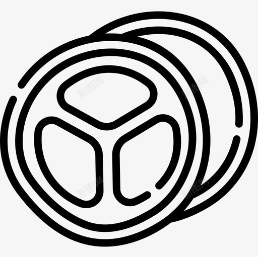 黄瓜片水疗22线状图标svg_新图网 https://ixintu.com 水疗 瓜片 线状 黄瓜片