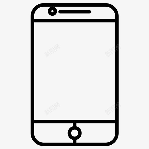 智能移动电话图标svg_新图网 https://ixintu.com 智能 智能手机 电话 移动 计算机技术加粗线集50