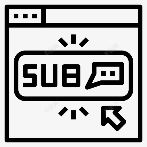 订阅youtuber直系图标svg_新图网 https://ixintu.com youtuber 直系 订阅