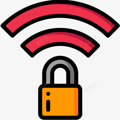 Wifi移动接口5线性颜色图标svg_新图网 https://ixintu.com Wifi 接口 移动 线性 颜色