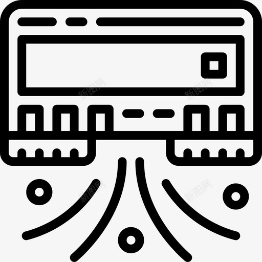 机械手真空机器人机器4线性图标svg_新图网 https://ixintu.com 机器人机器4 机械手真空 线性