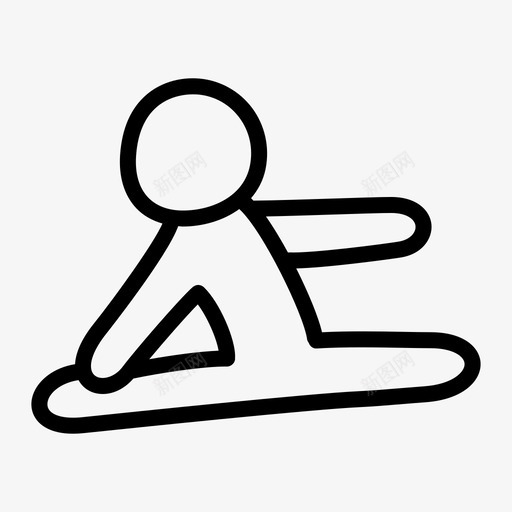 人灵活人性化图标svg_新图网 https://ixintu.com 人性化 伸展 分裂 拉稀 灵活