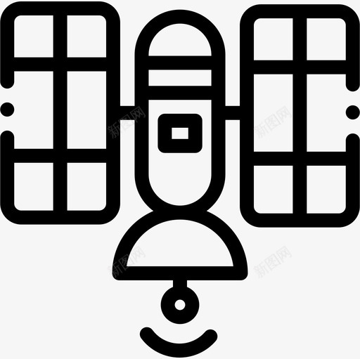 卫星互联网和技术6线性图标svg_新图网 https://ixintu.com 互联网 卫星 技术 线性
