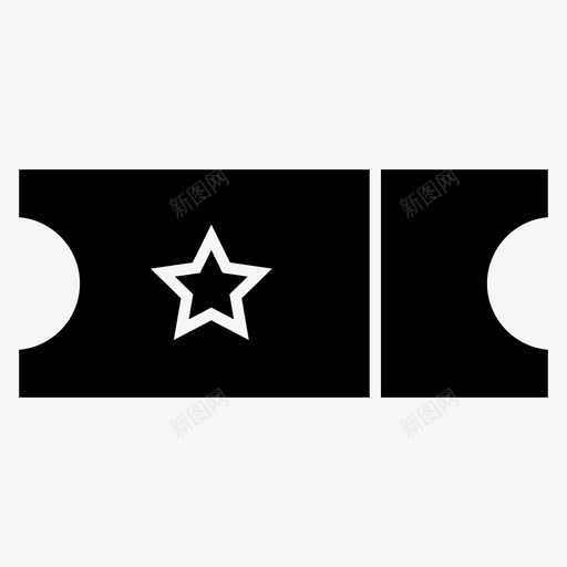 门票优惠券折扣图标svg_新图网 https://ixintu.com 优惠券 折扣 电影院 门票 黑暗