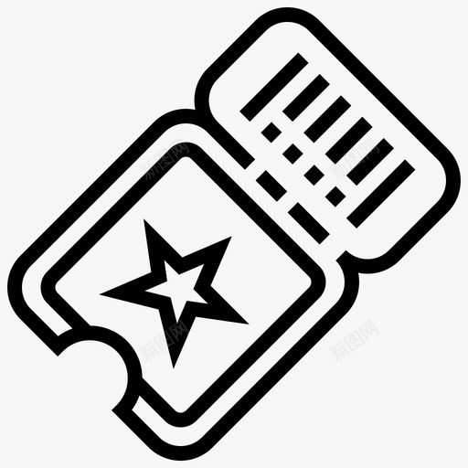 票马戏团81直线图标svg_新图网 https://ixintu.com 直线 票 马戏团81