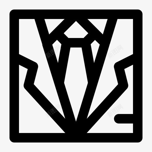 男时尚电子商务衬衫图标svg_新图网 https://ixintu.com 时尚 电子商务 线性 衣柜 衬衫 西装