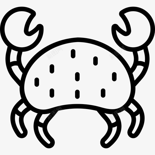 螃蟹蓝蟹海洋生物图标svg_新图网 https://ixintu.com 海洋生物 蓝蟹 螃蟹