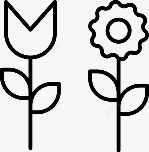 花美丽自然图标svg_新图网 https://ixintu.com 户外 植物 美丽 自然