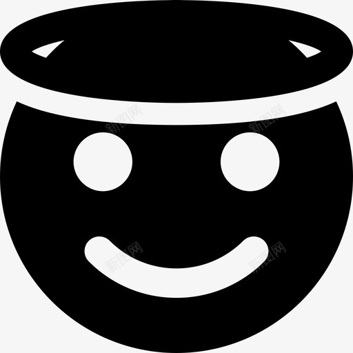 天使笑脸和人2填充图标svg_新图网 https://ixintu.com 填充 天使 笑脸