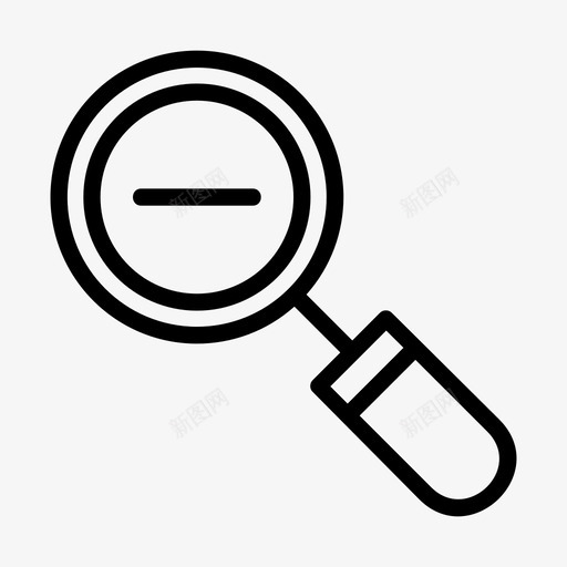 缩小取消检查图标svg_新图网 https://ixintu.com 取消 搜索 放大镜 检查 缩小