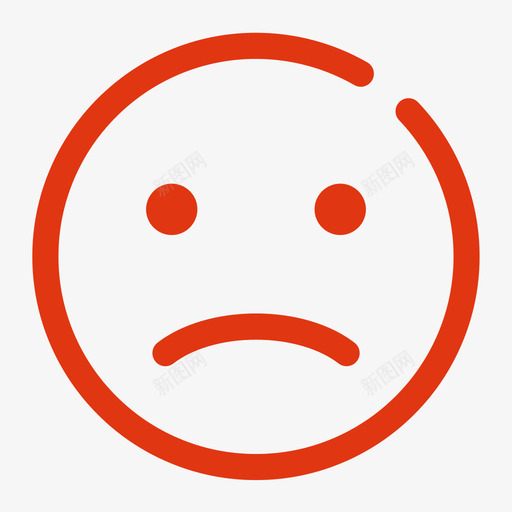 哭脸(橘色)svg_新图网 https://ixintu.com 哭脸(橘色)