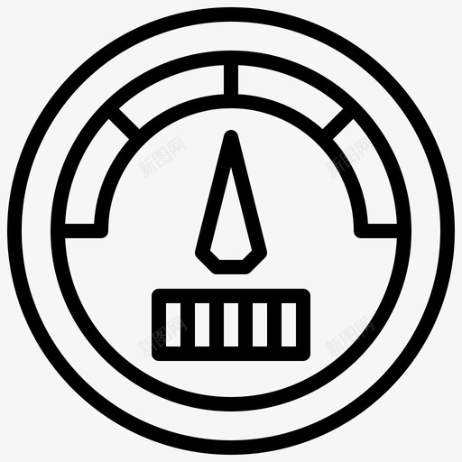 速度表加油站6线性图标svg_新图网 https://ixintu.com 加油站 度表 线性 速度
