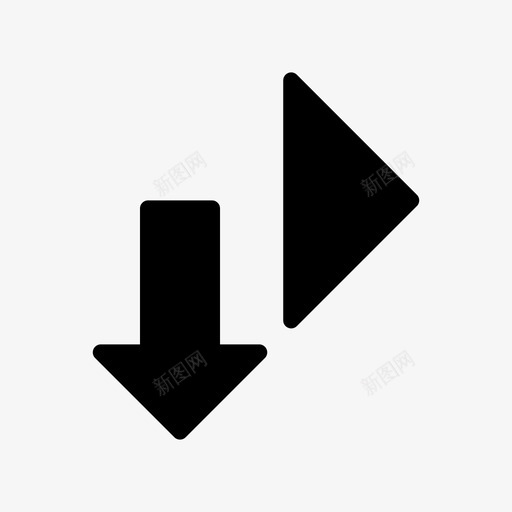 开始箭头播放图标svg_新图网 https://ixintu.com 上传 下载 开始 播放 箭头 继续