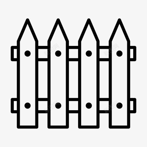 围栏木块封闭图标svg_新图网 https://ixintu.com 围栏 封闭 木制 木块 自然 防御