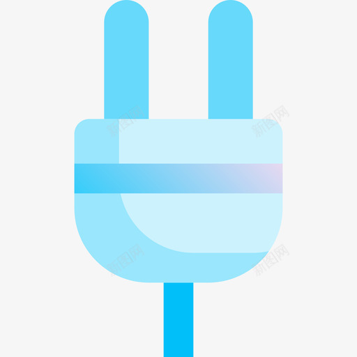 插头公用电1蓝色图标svg_新图网 https://ixintu.com 公用 插头 用电 蓝色