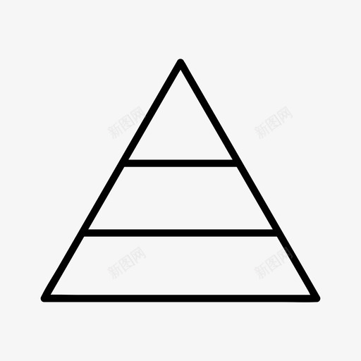 金字塔图表层次结构图标svg_新图网 https://ixintu.com 三角形 信息 分析 图表 层次 结构 金字塔 集合