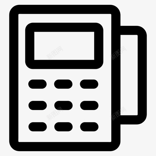 销售点信用卡支付图标svg_新图网 https://ixintu.com 信用卡 刷卡 支付 电子商务 终端 销售点