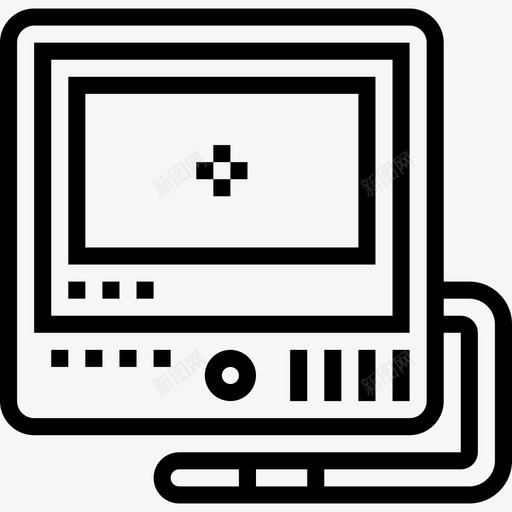 监视器摄像机12线性图标svg_新图网 https://ixintu.com 摄像机 监视器 线性