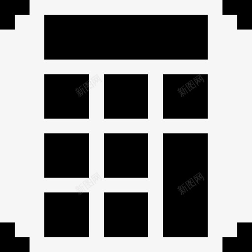 计算器数字服务2已填充图标svg_新图网 https://ixintu.com 已填充 数字服务2 计算器