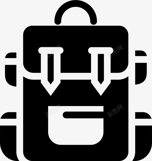 背包徒步旅行自然图标svg_新图网 https://ixintu.com 徒步旅行 户外 背包 自然 食品