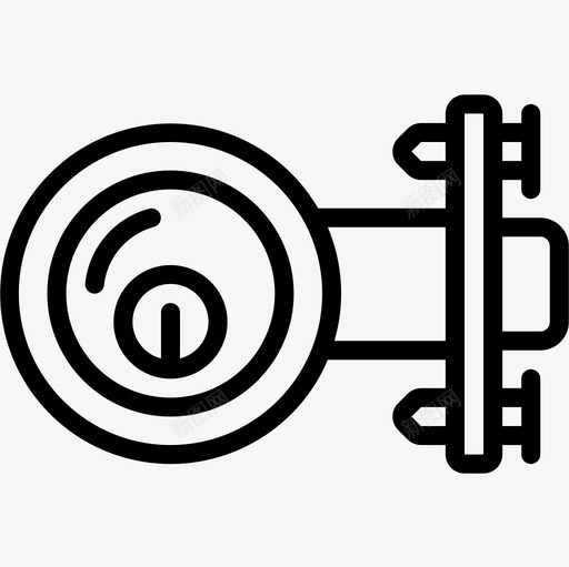门锁五金件直线型图标svg_新图网 https://ixintu.com 五金件 直线 线型 门锁