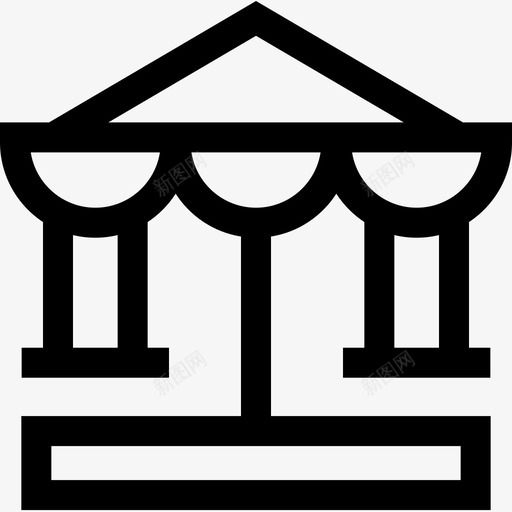 旋转木马城市40直线图标svg_新图网 https://ixintu.com 城市 旋转 木马 直线