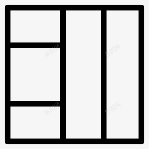 网格线框布局图标svg_新图网 https://ixintu.com 布局 线框 网格