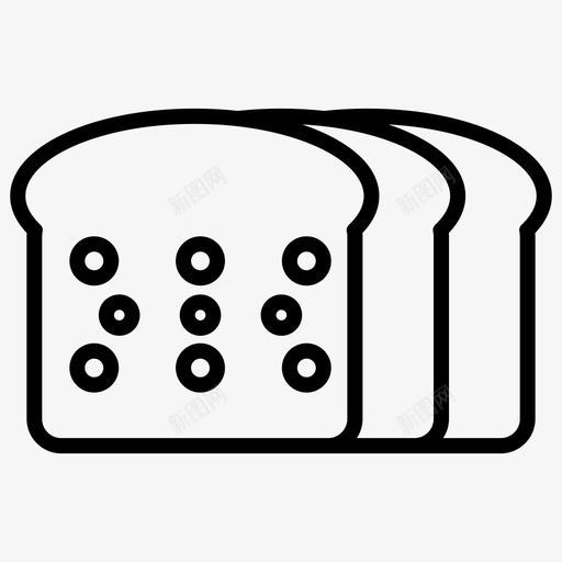 面包食品超级市场常规系列92图标svg_新图网 https://ixintu.com 常规 系列 超级市场 面包 食品
