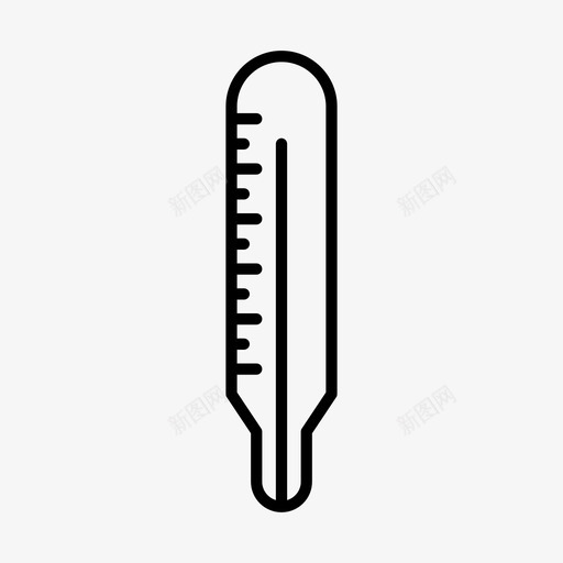温度计健康测量图标svg_新图网 https://ixintu.com 健康 医疗 测量 温度 温度计