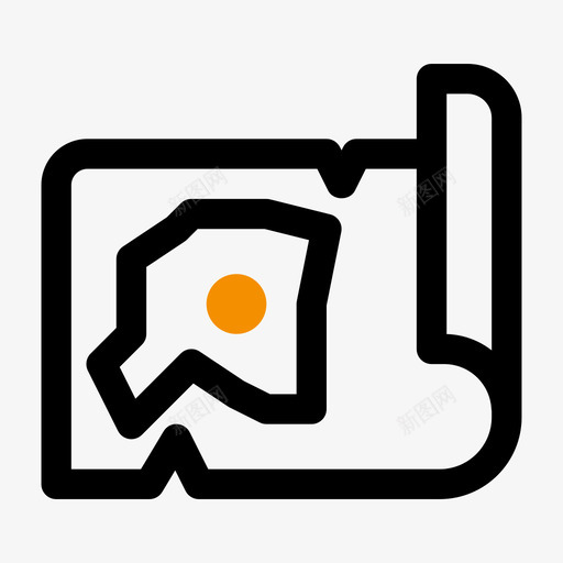 地图西部6双色调图标svg_新图网 https://ixintu.com 双色调 地图 西部6
