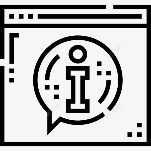 在线支持数字服务13线性图标svg_新图网 https://ixintu.com 在线 支持 数字 服务 线性