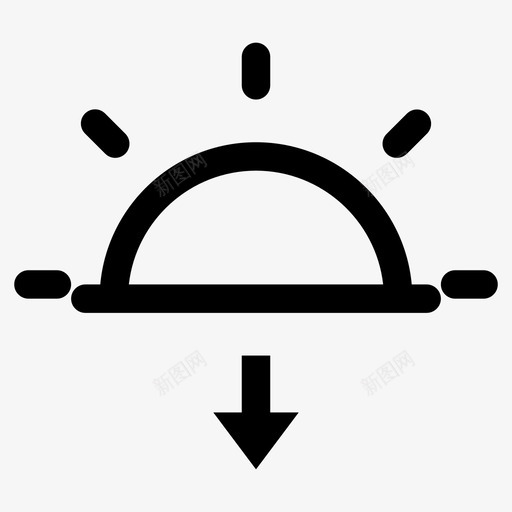 日落黄昏夜晚图标svg_新图网 https://ixintu.com 夜晚 日落 酒店和家庭 黄昏