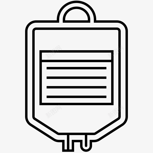 生理盐水袋医疗保健医院图标svg_新图网 https://ixintu.com 医用 医疗 医疗保健 医院 生理盐水袋