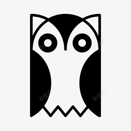 猫头鹰动物王国鸟类图标svg_新图网 https://ixintu.com 动物 动物园 猫头鹰 王国 野生动物 鸟类