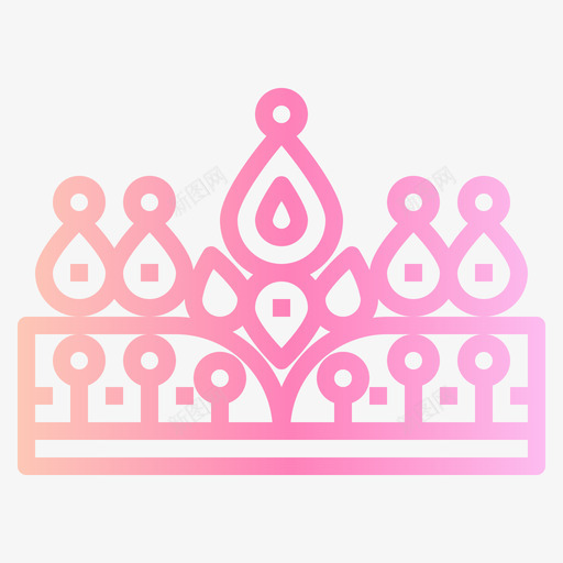 克朗环球小姐1梯度图标svg_新图网 https://ixintu.com 克朗 梯度 环球小姐