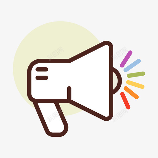 扩音器抗议6线性颜色图标svg_新图网 https://ixintu.com 扩音器 抗议 线性 颜色