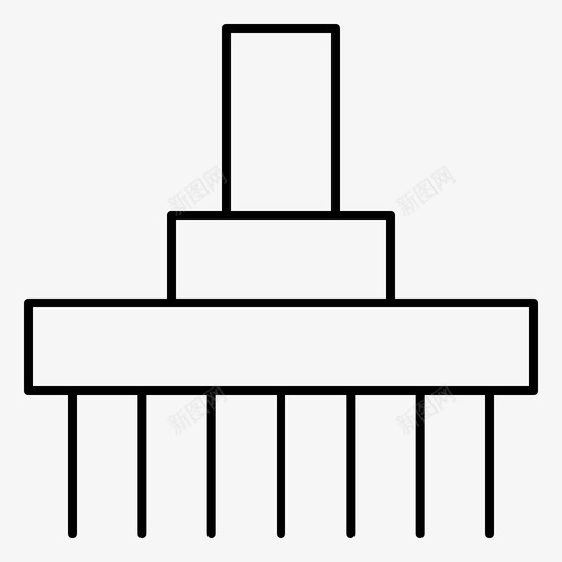 联合收割机农场农村图标svg_新图网 https://ixintu.com 农场 农村 工具 拖拉机 联合收割机