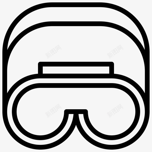 戴上防护眼镜安全眼镜图标svg_新图网 https://ixintu.com 安全 戴上 眼镜 防护