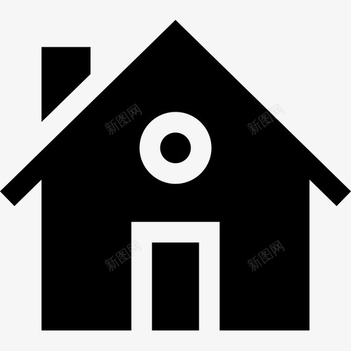 房子房地产166已满图标svg_新图网 https://ixintu.com 已满 房地产 房子