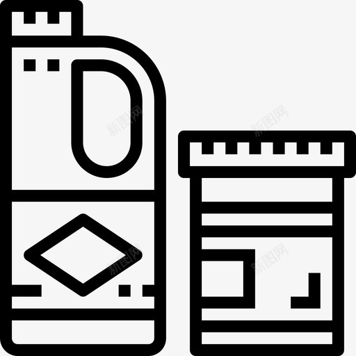 漂白剂洗衣房21号直线型图标svg_新图网 https://ixintu.com 21号 洗衣房 漂白剂 直线 线型