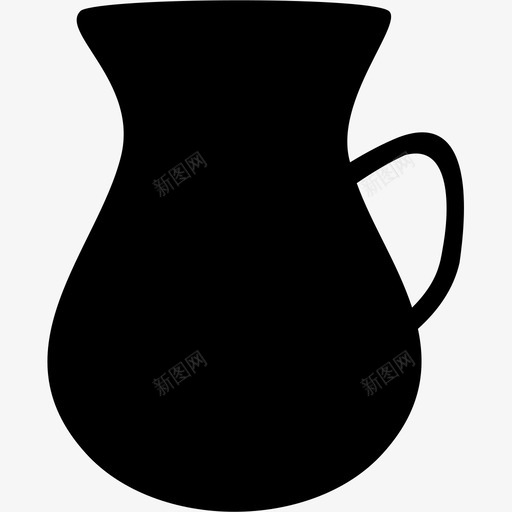 壶碗罐子图标svg_新图网 https://ixintu.com 水罐 罐子