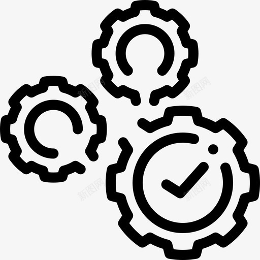 设置职业发展10线性图标svg_新图网 https://ixintu.com 线性 职业发展 设置