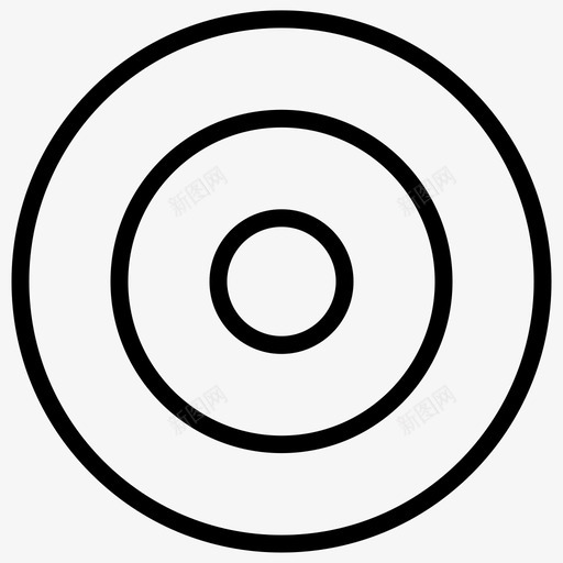 飞镖瞄准聚焦图标svg_新图网 https://ixintu.com 游戏 目标 瞄准 聚焦 运动粗体线条集88 飞镖
