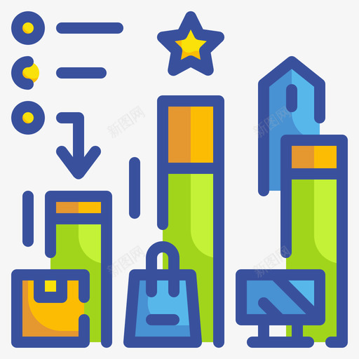 分析商业策略27线性颜色图标svg_新图网 https://ixintu.com 分析 商业 策略 线性 颜色