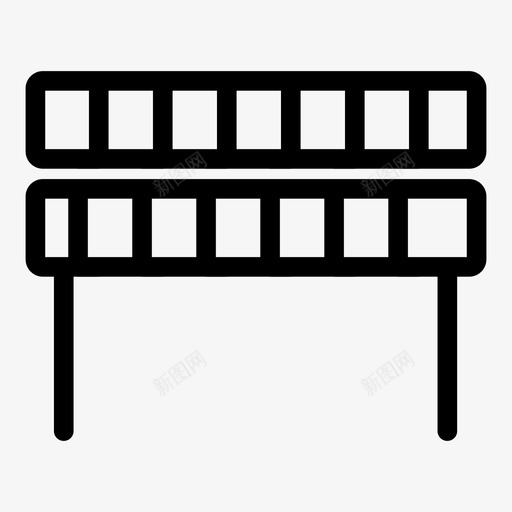 屏障围栏防护图标svg_新图网 https://ixintu.com 围栏 安全锥 屏障 防护