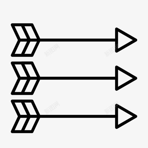 箭冒险袋子图标svg_新图网 https://ixintu.com 冒险 斧头 狩猎 生存 箭 袋子