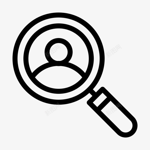 搜索用户帐户招聘图标svg_新图网 https://ixintu.com 帐户 投资 招聘 搜索 标志 标志符 用户 符号 财务 配置文件