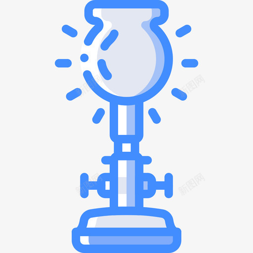 灯发明5蓝色图标svg_新图网 https://ixintu.com 发明 蓝色