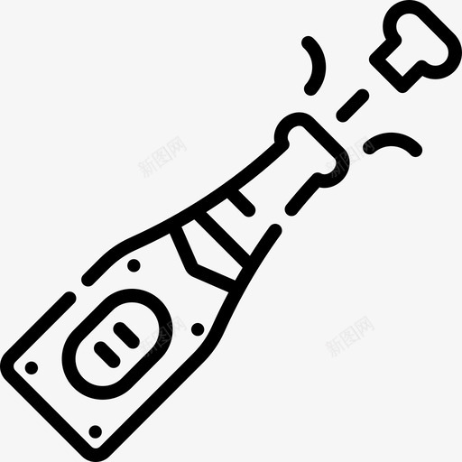 香槟生日119直系图标svg_新图网 https://ixintu.com 生日 直系 香槟